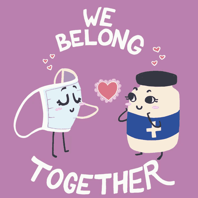 a poster that says we belong together