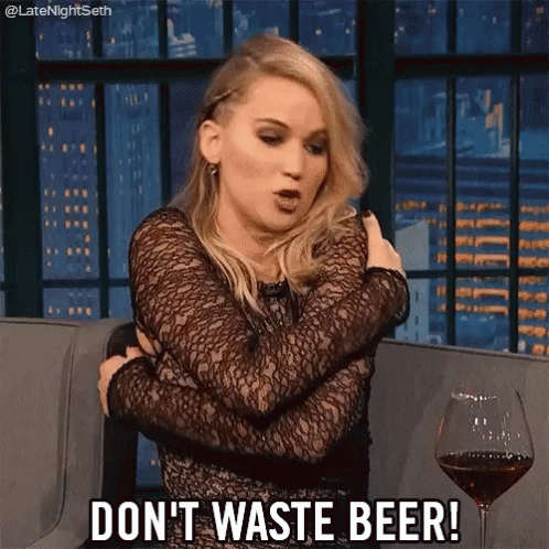 Jennifer Lawrence Dont Waste Beer GIF - Jennifer Lawrence Dont Waste Beer Drunk GIFs