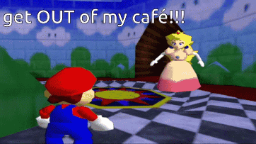 Princess Peach Scary GIF - Princess Peach Scary Get Out GIFs