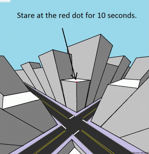 ركز Stare At The Red Dot GIF - ركز Stare At The Red Dot Buildings GIFs