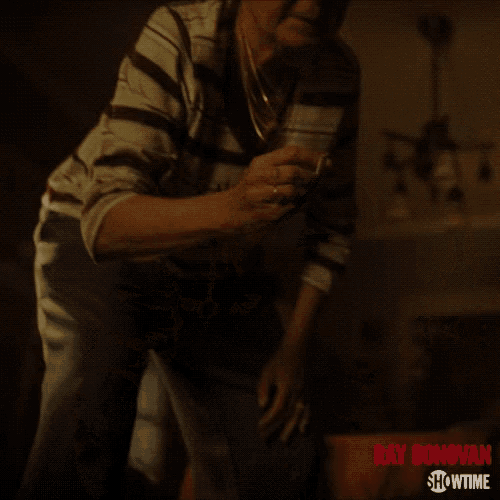 an advertisement for ray donovan showtime shows an older woman