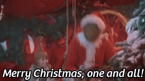 merry christmas , one and all ! a christmas scene from the movie the grinch