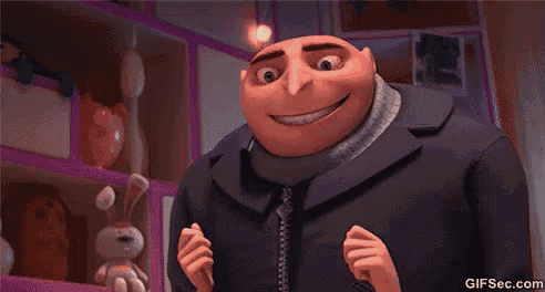 a close up of a cartoon character 's face making a funny face .