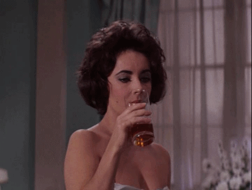 Elizabeth Taylor GIF - Weekend Drinks Drinking GIFs