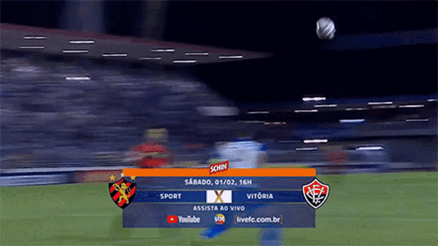 a soccer game is being shown on a television screen