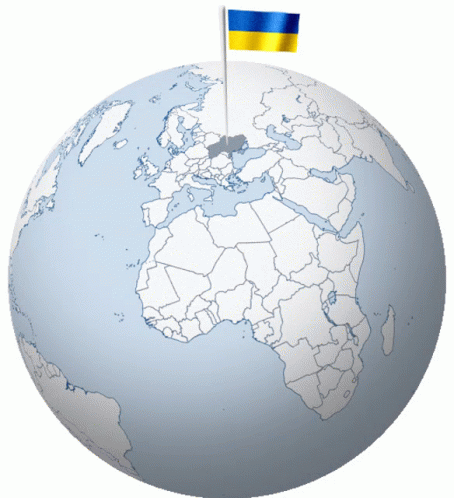 Ukraine Flag GIF - Ukraine Flag Globe GIFs
