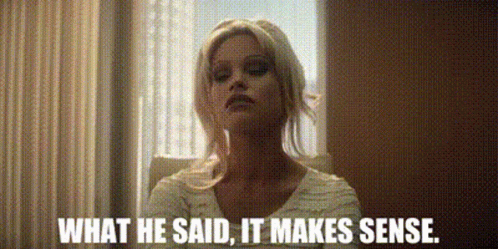 Pam And Tommy Pamela Anderson GIF - Pam And Tommy Pamela Anderson What He Said It Makes Sense GIFs