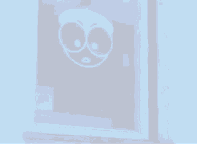 a woman looks out a window with a sticker on it that says ' safety first '