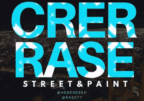 a poster for crer base street and paint
