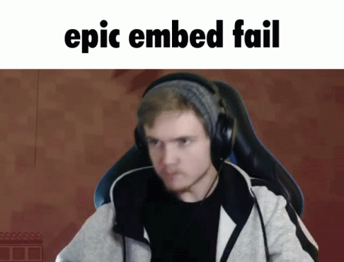 Embed fail