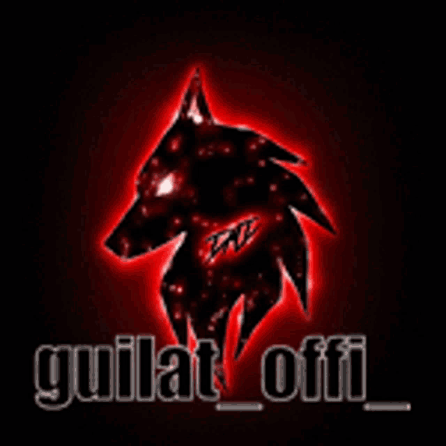 a picture of a wolf with the name guilat_offi written below it