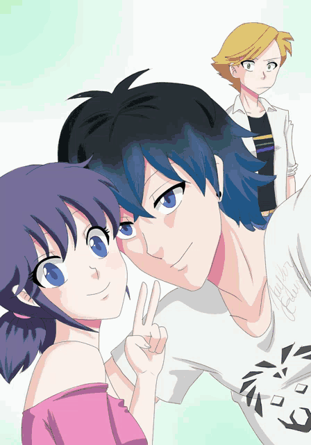 a drawing of a girl and a boy with the name taylor on the bottom right