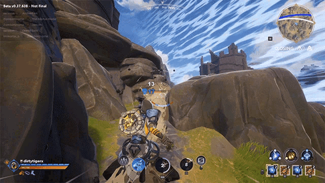 a screenshot of a video game with beta v0.37.618 written on the bottom