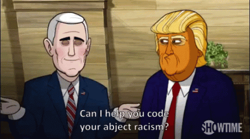 Abject Racism Racist Comment GIF - Abject Racism Racist Comment Hiding GIFs