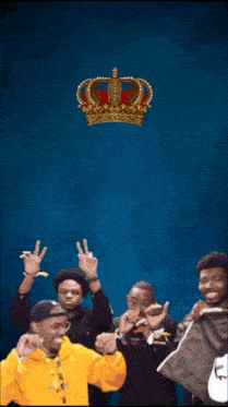 a poster with a crown on it that says llegaron las sabrosuras