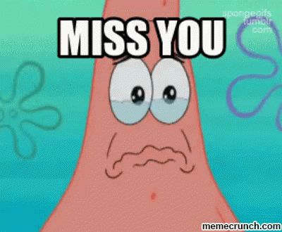 Patrick Miss You Spongebob GIF - Miss You I Miss You Imy GIFs
