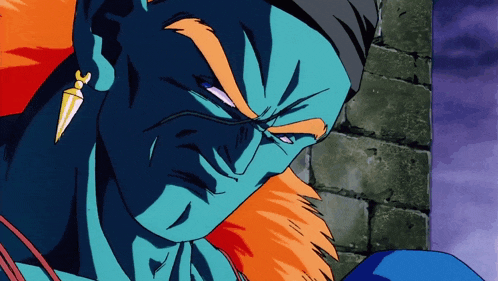 a close up of a cartoon character 's face with a pointed earring