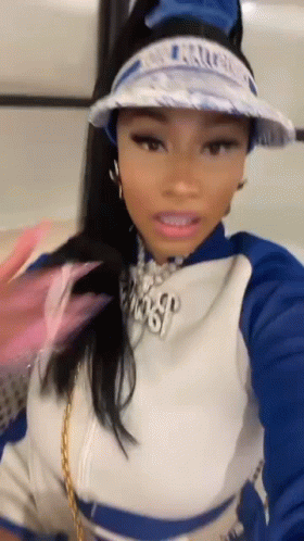 Nicki Minaj Wink GIF - Nicki Minaj Wink Bluefit GIFs