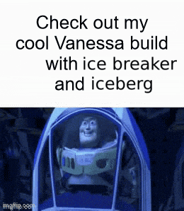 check out my cool vanessa build with ice breaker and iceberg made by buzz lightyear