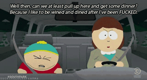 a cartoon of a woman driving a car with the words well then can we at least pull up here