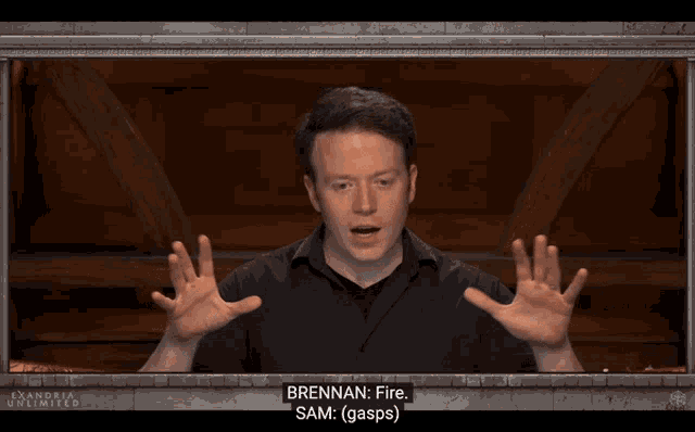 Fire Brennan Lee Mulligan GIF - Fire Brennan Lee Mulligan Exandria Unlimited GIFs