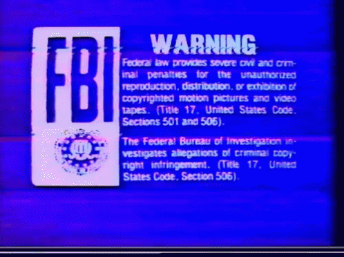 Fbi Warning Vhs GIF - Fbi Warning Vhs Vcr GIFs