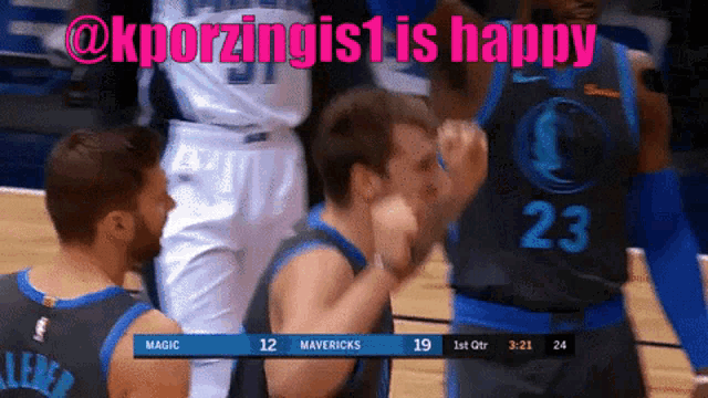 a basketball game between the magic and mavericks