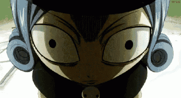 a close up of a cartoon character 's face with a watermark that says ' rt ' on it