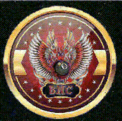 a coin that says bic on it with an owl on it