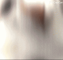 a blurred image of a person 's face with copcut written in the corner