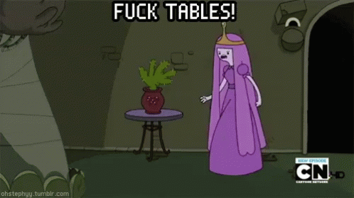 Table Flip GIF - Adventure Time Princess Bubble Gum Table Flip GIFs