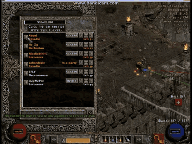 a screen shot of a video game with the website www.bandicam.com