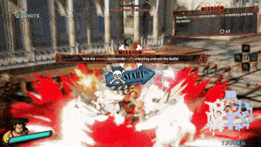 a screenshot of a video game that says mission leader on the top