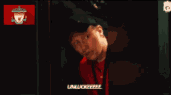 a man wearing a hat and a red shirt says unluckyeeee