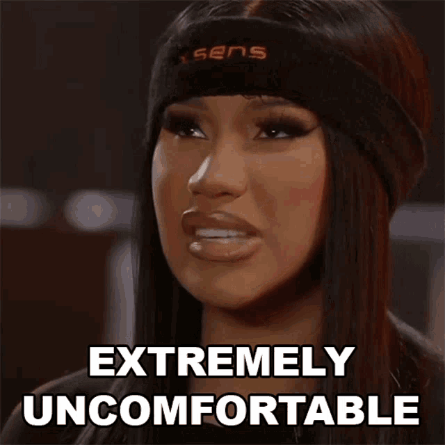 Extremely Uncomfortable Cardi B GIF - Extremely Uncomfortable Cardi B Irritating GIFs