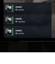 three pictures of joweq puhta are on a screen