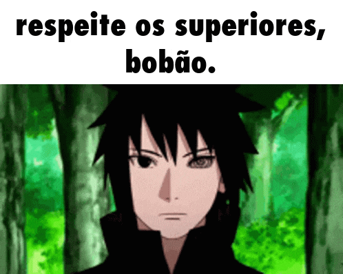 a picture of a cartoon character with the words " respeite os superiores bobao "