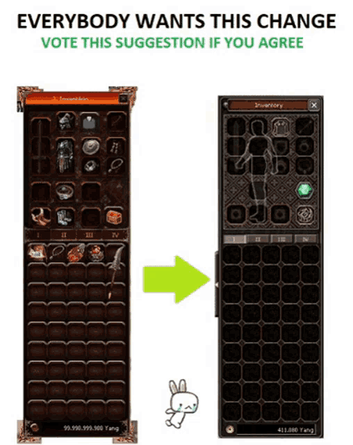 a screenshot of a game that says " everybody wants this change "