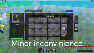 a screenshot of a video game with the words minor inconvenience at the bottom