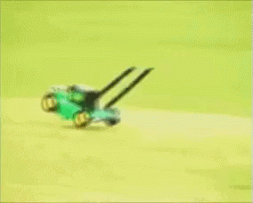 Mower Flying Lawn Mower GIF - Mower Flying Lawn Mower Bye GIFs