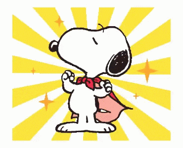 a cartoon of snoopy wearing a cape and a bow tie .