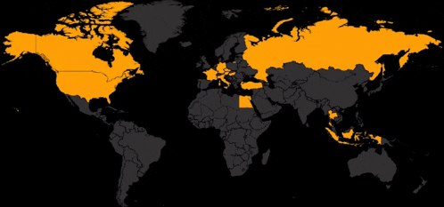 a map of the world with rivelino happy birthday written below it