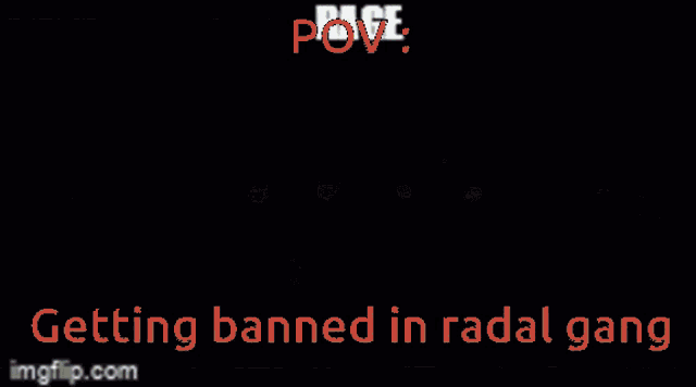 a video game with the words getting banned in nada gang