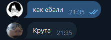 a screenshot of a text message between two people with russian writing