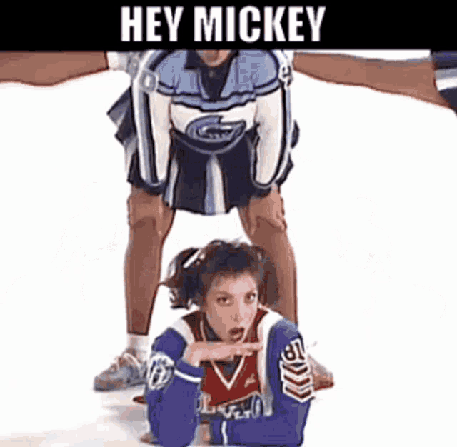 Hey Mickey Toni Basil GIF - Hey Mickey Toni Basil Cheerleaders GIFs