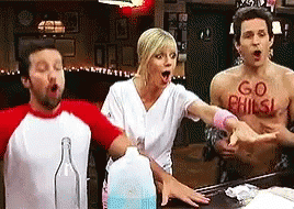 Its Always Sunny Go Philly GIF - Its Always Sunny Go Philly Cheering GIFs