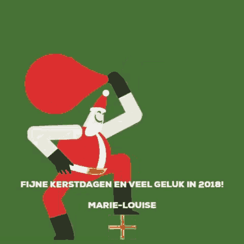 a christmas card in a foreign language that says fijne kerstdagen and veel geluk in 2018