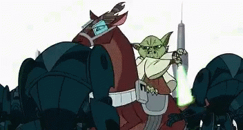 Mace Windu Yoda GIF - Mace Windu Yoda Clone Wars GIFs