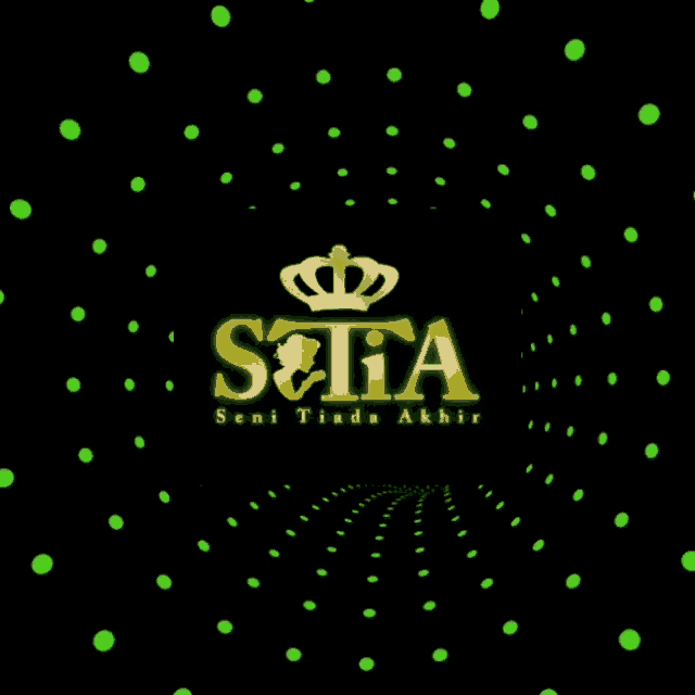 a logo for sofia seni tiada akhir with a crown