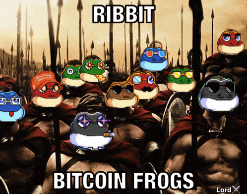 Bitcoin Frogs Ribbit GIF